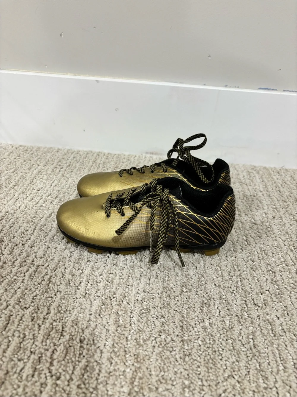 DSG Gold and Black Kids Soccer Cleats